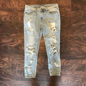 Urban Outfitters distressed boyfriend jeans
